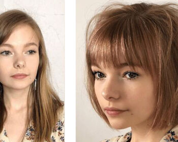 antes e depois-cabelo -curto franjinha