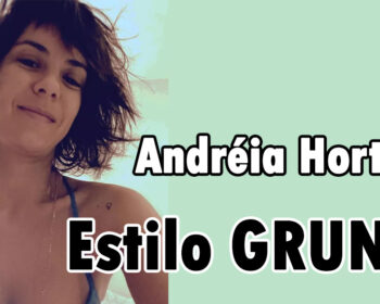 Corte curto desfiado da atriz Andréia Horta estilo grunge