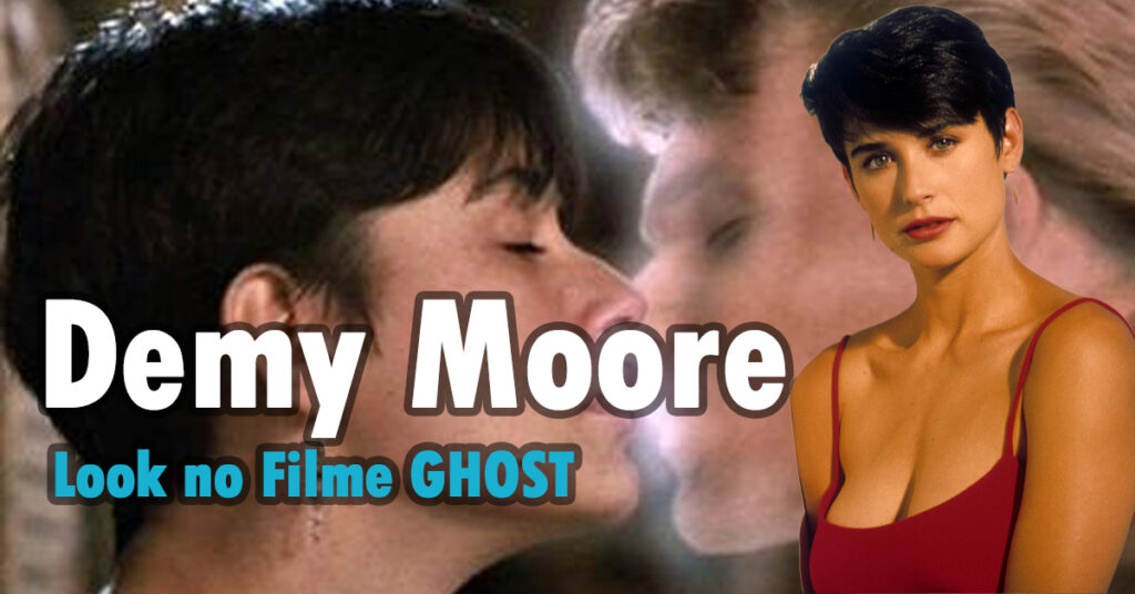 Cabelo Curto Tigela: O look de Demy Moore no filme Ghost