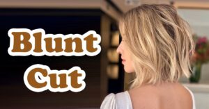 Blunt cut cabelo curtos feminino
