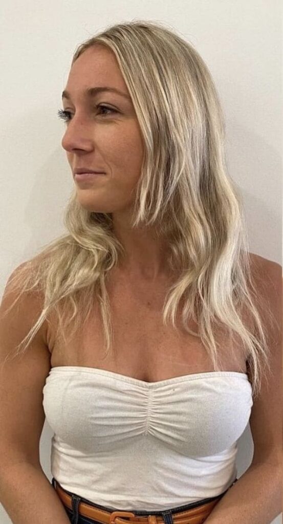 Antes cabelos longos